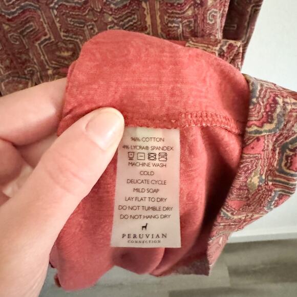 Peruvian Connection Fit and Flare Patterned Dress S - Picture 5 of 6